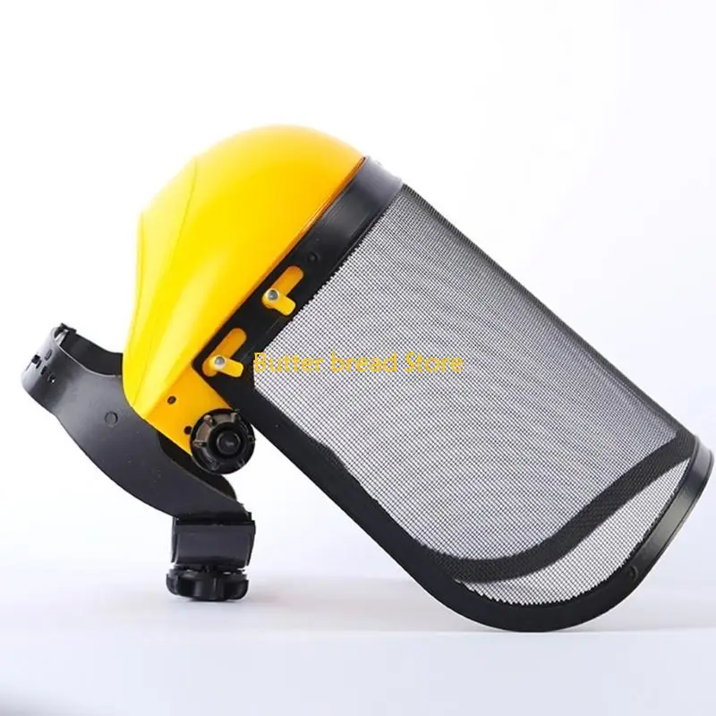 W89C Face Shield voor slijpen en landschapsarchitectuur Clear Visors Face Guard Impact Resistant Protective Safety Helmet Hat