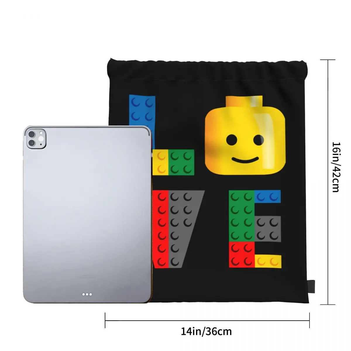 Legos Love Parody Quality Oldskool Artwork Drawstring Bags Gym Bag School Schoolbag Gymnast Bag Riding Backpack