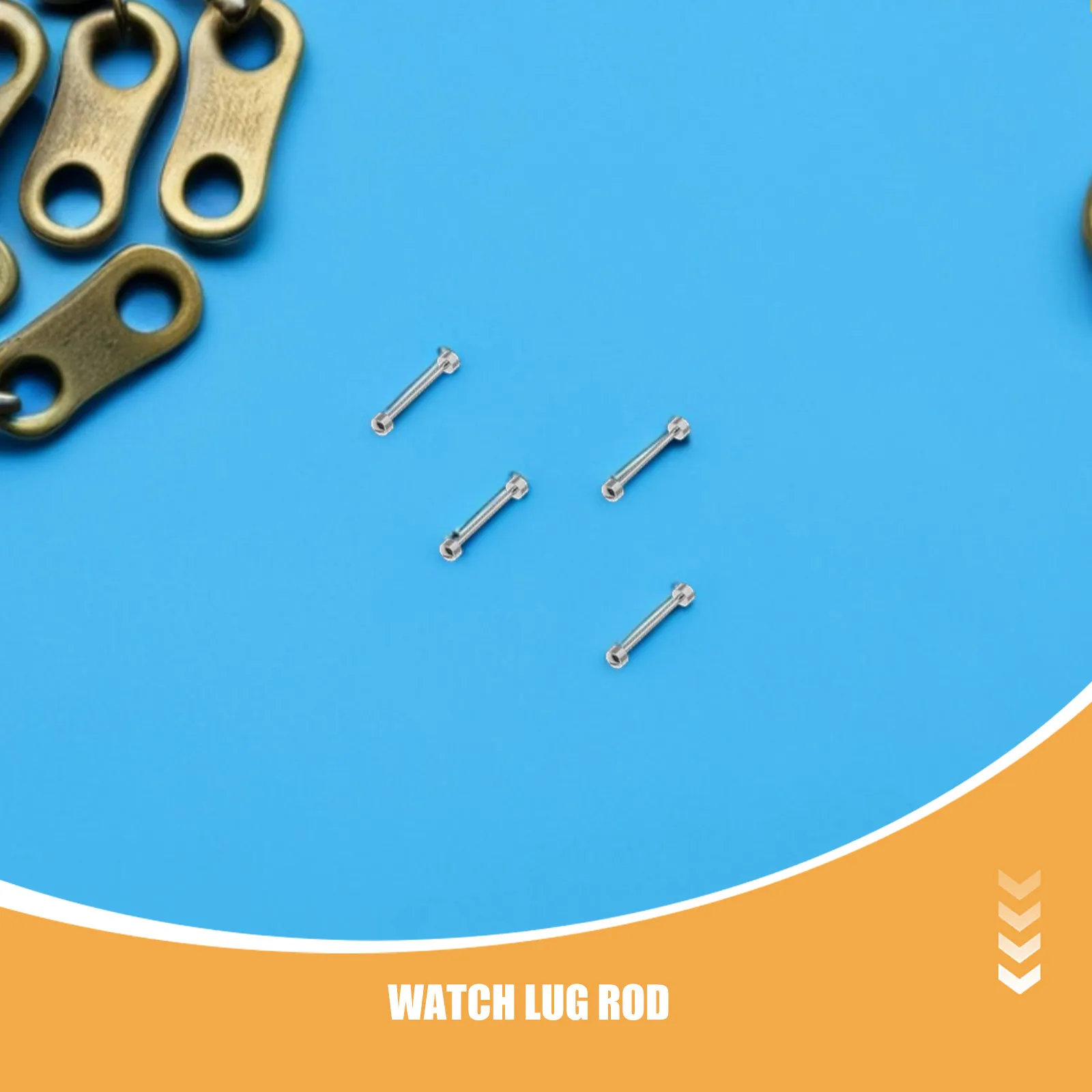 4Pcs Ceramic Watch Strap Connection Rod - Steel Pins for Secure Band Attachment - Easy DIY Repair Tool Kit