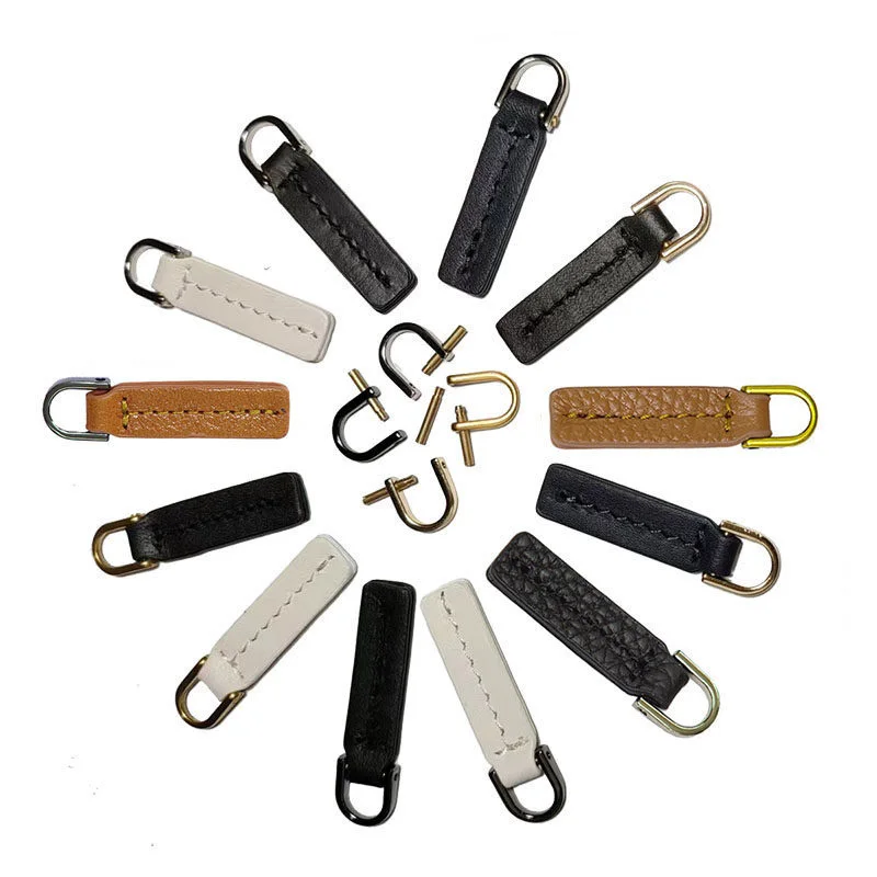 

Ручка-застежка из натуральной кожи (первый слой) с медным винтовым креплением, съемная, с D-образной пряжкой, прочная ручка для кожаных сумок, аксессуары для одежды