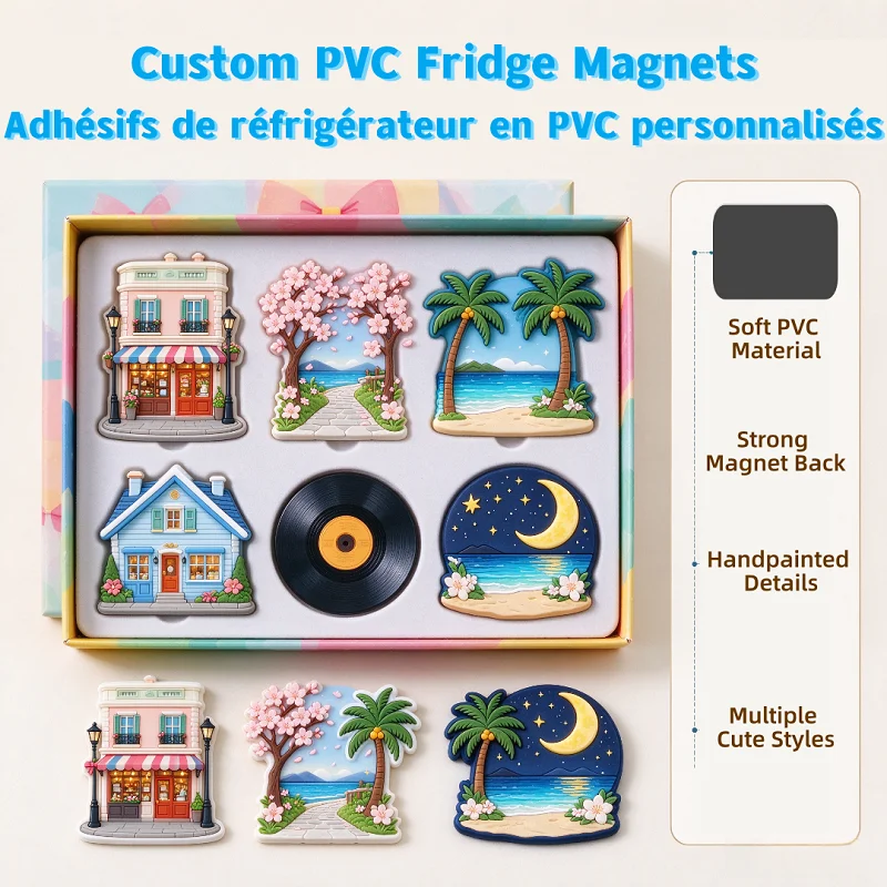 Hot Seller Custom Designs PVC Refrigerator Personalized Custom Soft Rubber Refrigerator Magnets For Creative Soft Magnetic Decor