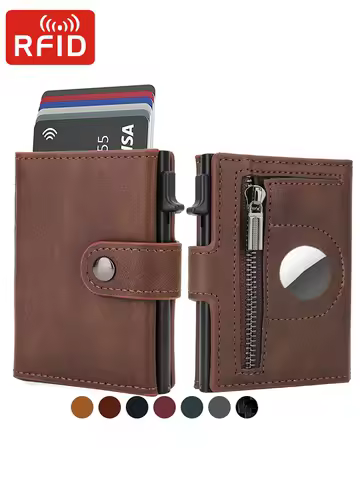 Anti Theft Credit Card Holder Airatg Men Wallet Bank Cardholder Case Rfid Minimalist Wallets for Airtag Air Tag Tracker Choice