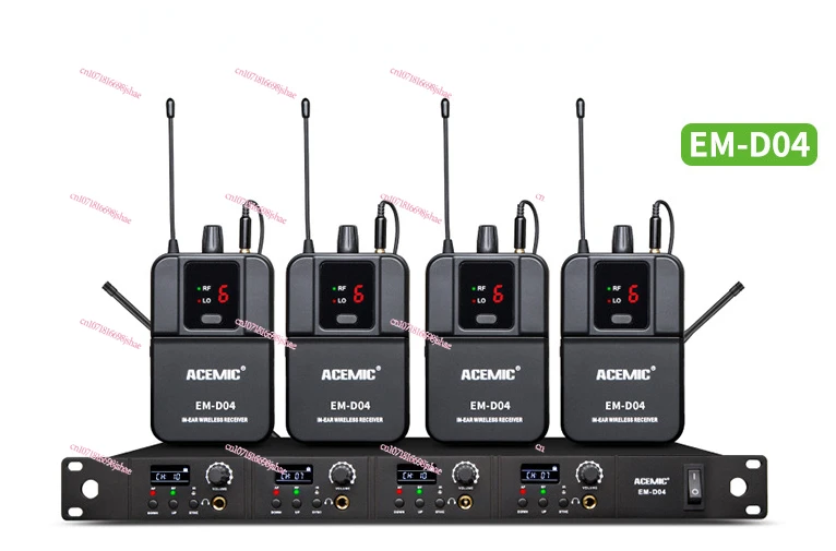 

singer stage ear monitorEM-D04 Wireless In Ear Monitor System 4 Channels Transmitter wireless stage ear monitor system in-ear