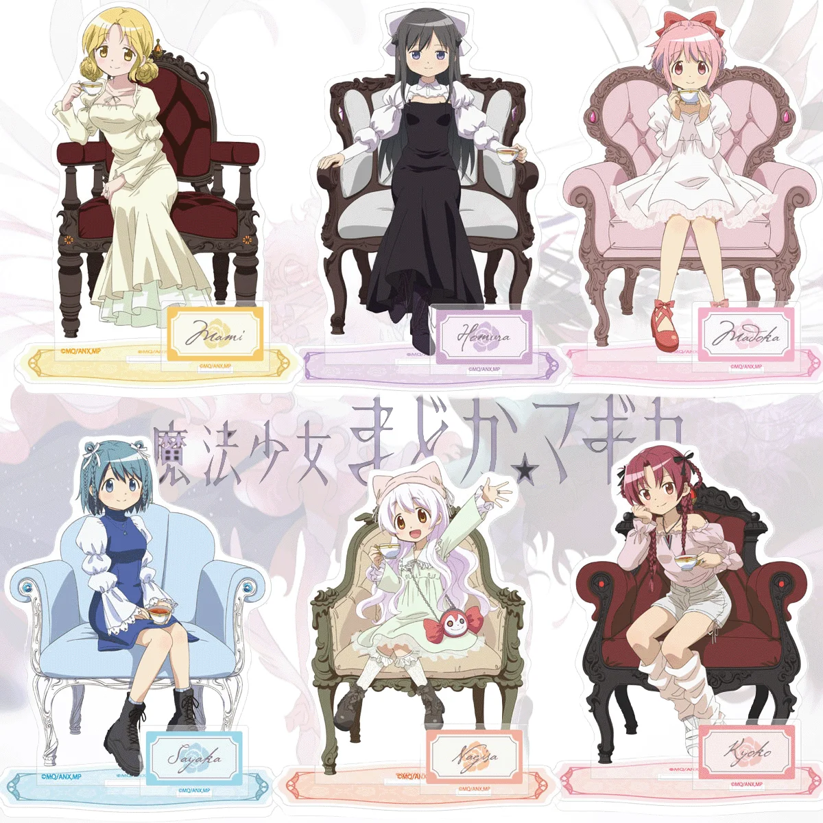 Фигурка-подставка из акрила Madoka Magica, 15 см, с двойным креплением, брелок-подвеска с персонажем Канамэ Мадока, трендовый аниме-сувенир для рабочего стола