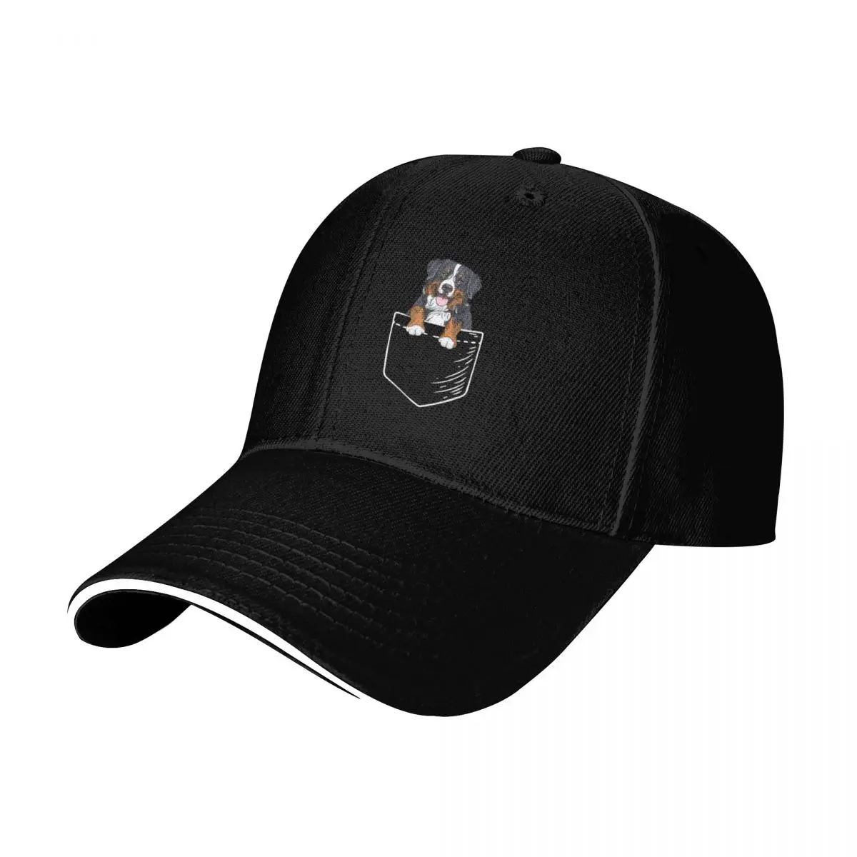 

Bernese Mountain Dog Baseball Cap Hat men tea Hat black |-F-| Men's Women's