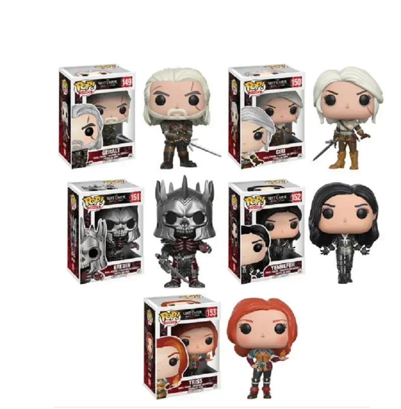 Funko The Witchers CIRI 150р. # И ГЕРАЛЬТ 149г. #   ЭРЕДИН 151 #   ЙЕННЕФЕР 1525. #   Коллекция фигурок, модель игрушки для детей, подарок