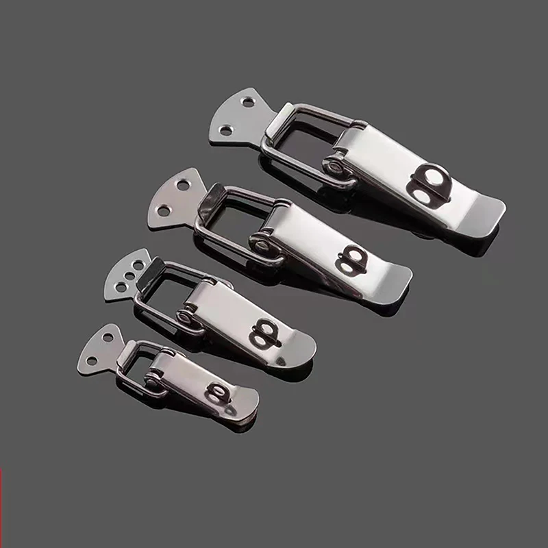 Loaded Draw Toggle Clamp Hasps Latch Catch Duck-mouth Buckle Hook Wooden Box Hasps Clamp Metal Spring Catch Clasp