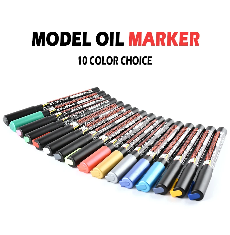 Model Marker Pen Model Color Oily Marker GM Marker Pencil Spray Paint Pen Set Model Spray Change Color 10 Color Choice