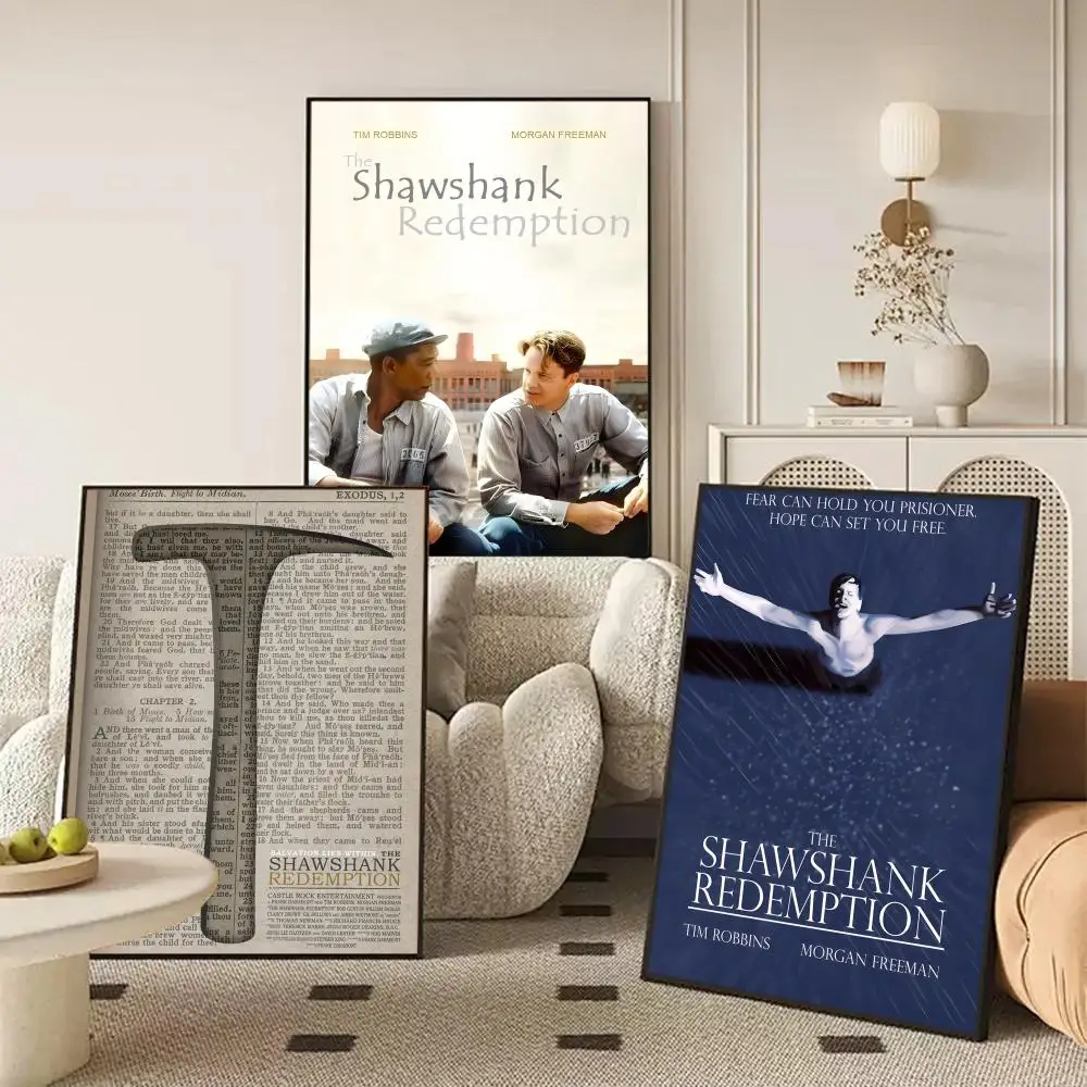 The Shawshank Redemption Poster Self-adhesive Art Waterproof Paper Sticker Coffee House Wall Decor