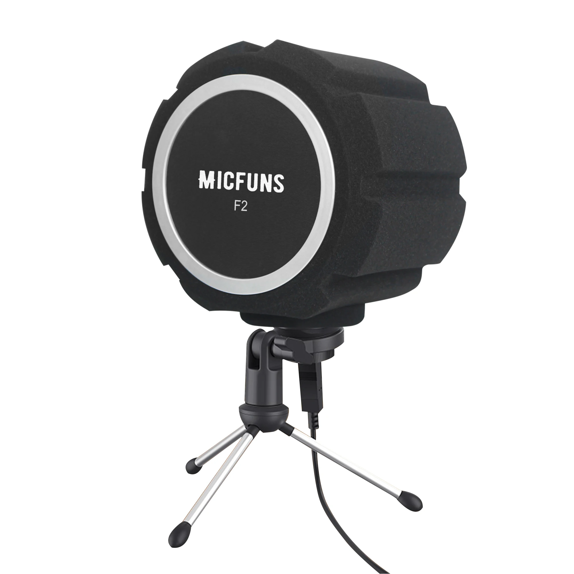 

MICFUNS F2 Fits 1.77- 2.56 ' Microphone Wind Screen Noise Reduction Windproof Sponge Cover for KTV Recording Performance Live