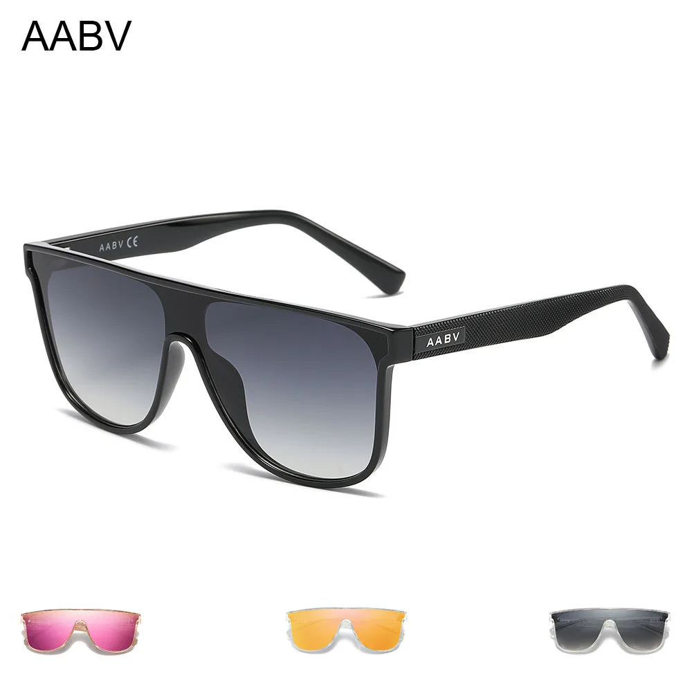 AABV One-piece Lenses Sunglasses for Men Women Trendy Designer Shield Fashion Sun Glasses Dropshipping 1007