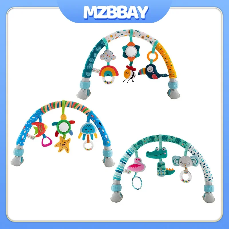 

Baby Toys Infant Stroller Arch Toys Adjustable Clip Crib Rattle Toy Sensory Development Arch Baby Car Seat Toys Educational Toy