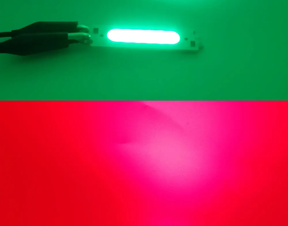 10PCS 60x15MM DC 12V 2W COB LED Glühbirne Chip Weiß Gelb Orange Grün blau Rot Lila LED Matrix Lampe für DIY Beleuchtung 6CM – Detail 13