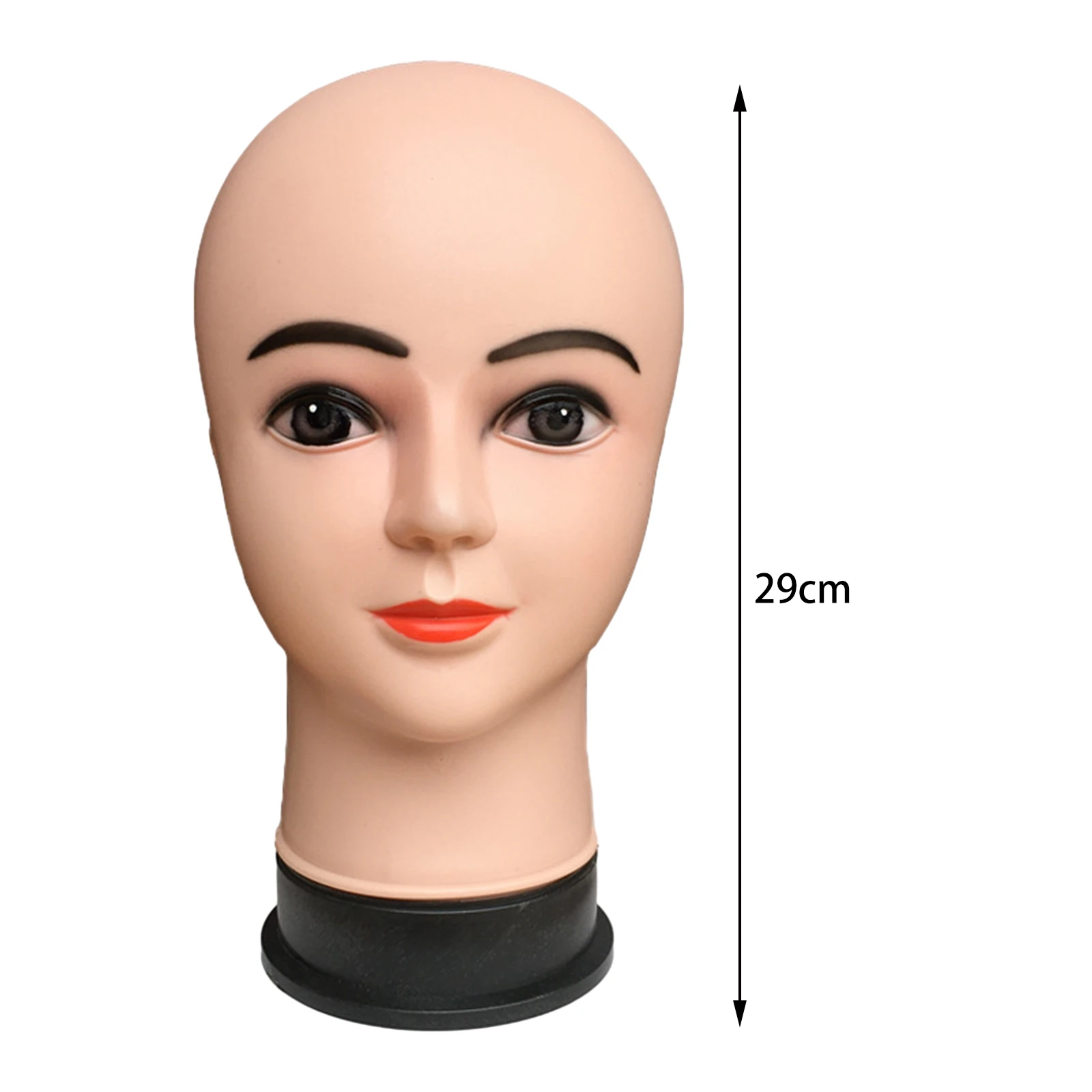 Female Bald Mannequin Head Stable Base Wig Holder for Hairpieces Wigs Making