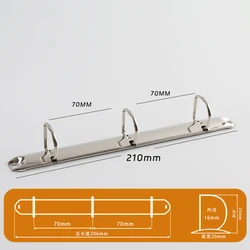 A5 210 3 Rings Binder Clips 16-50MM With Screws