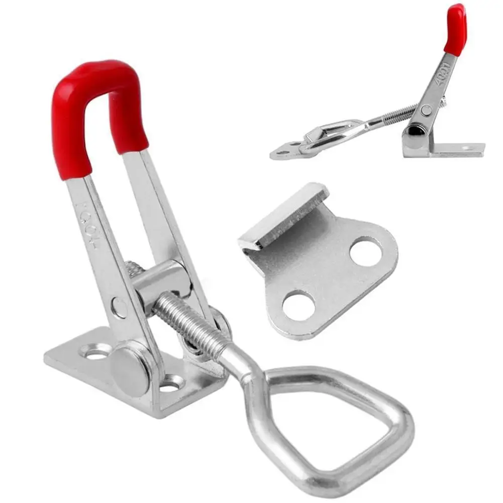 4001 Quick Release Toggle Clamp 100KG 220Lbs Holding Capacity Galvanized Iron Latch Hand Type Clamps Woodwork Tools