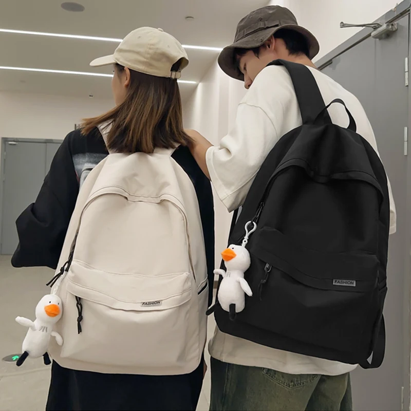 Backpack Men's Casual Large Capaci Travel Backpack Women Simple Japan fashion Male Junior High School Student Schoolbag