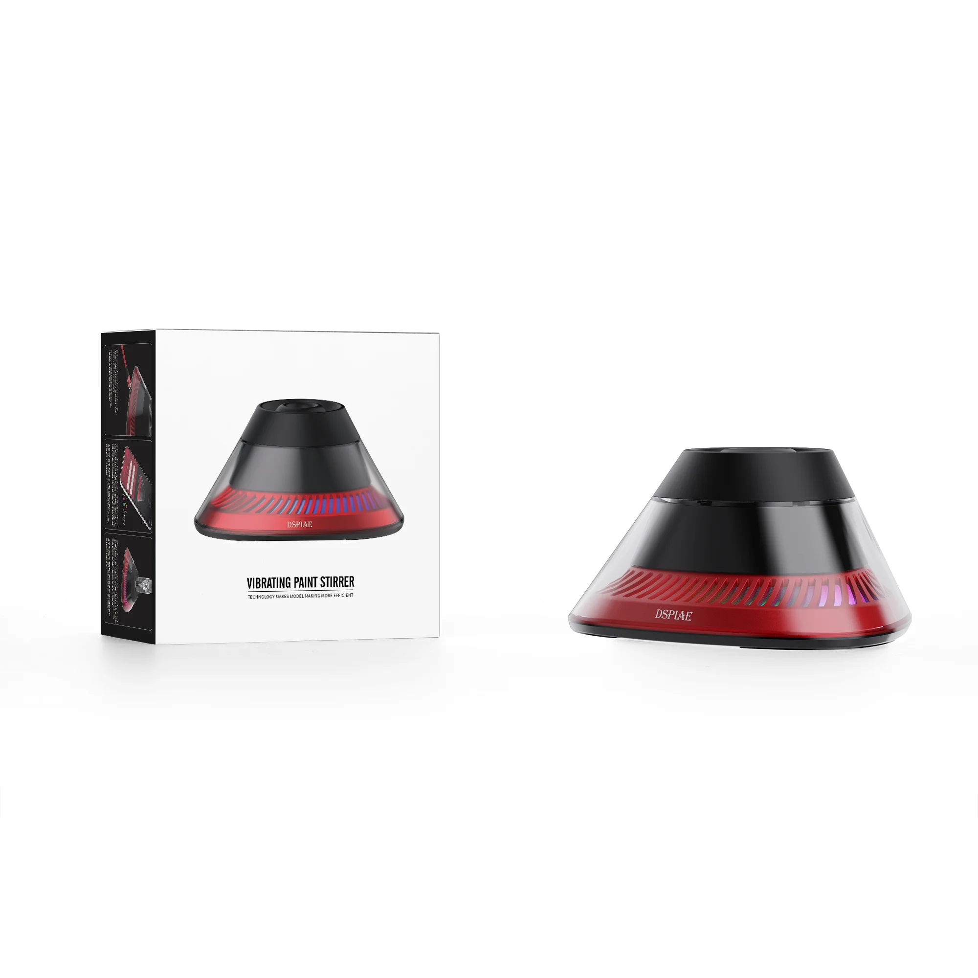 

DSPIAE MS-02 Oscillating Paint Stirrer Max 3200 RPM for Gundam Model Paint Shaker Tools with App Smart Control Hobby DIY Project