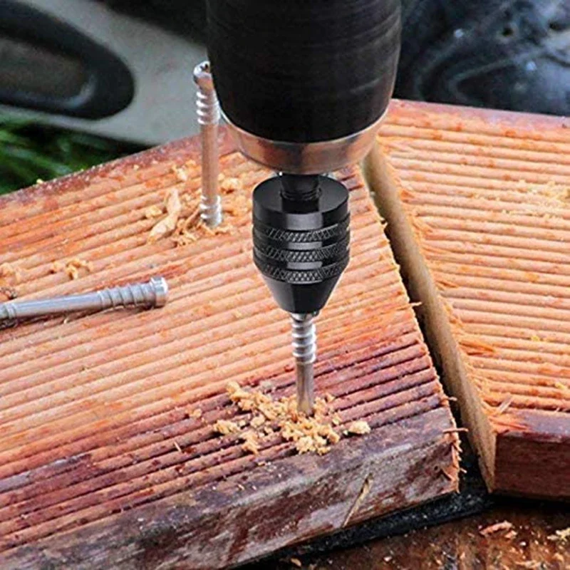 1pcs Multi Keyless Drill Chuck 0.3-3.6mm Conversion Tool 1/4\