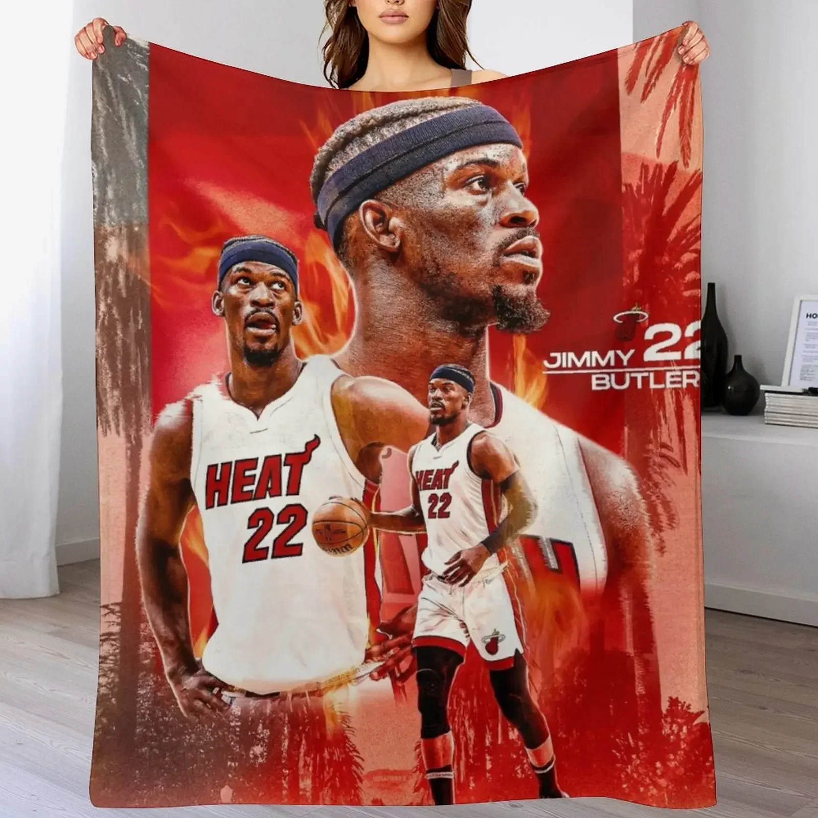 

Jimmy Butler 22 GOAT Throw Blanket Blankets For Sofas Weighted Giant Sofa Blankets