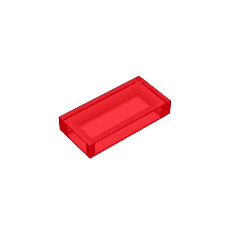 Gobricks GDS-566 Fliese 1 x 2 mit Nut, kompatibel mit Lego 3069 30070 Teilen, technische DIY-Bausteine für Kinder