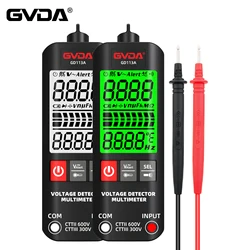 GVDA multimetro digitale Tester di tensione senza contatto Dual Range Live Wire Detector Ohm Hz NCV Meter Smart multimetro voltmetro