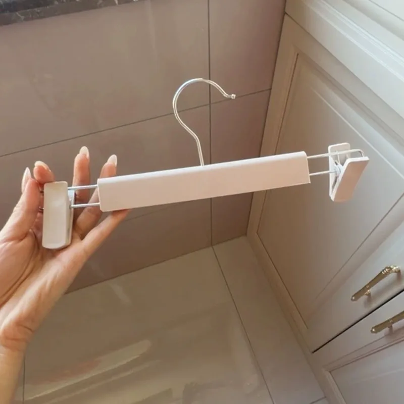 10PCS Durable Anti Slip Plastic Trouser Hanger Clip Portable No Mark Design Home Dormitory Garment Drying Holding Rack Storage