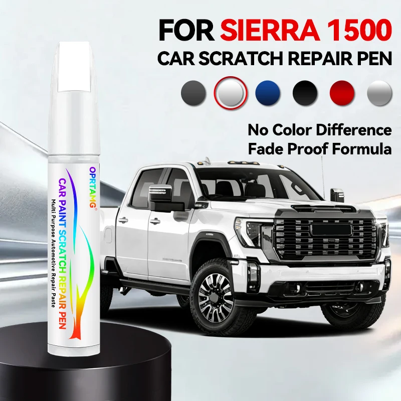 

Ручка для ремонта автомобильной краски, аксессуары для устранения царапин для GMC SIERRA 1500, цвета: черный, кардинальный красный, темно-синий, белый, вулканический красный