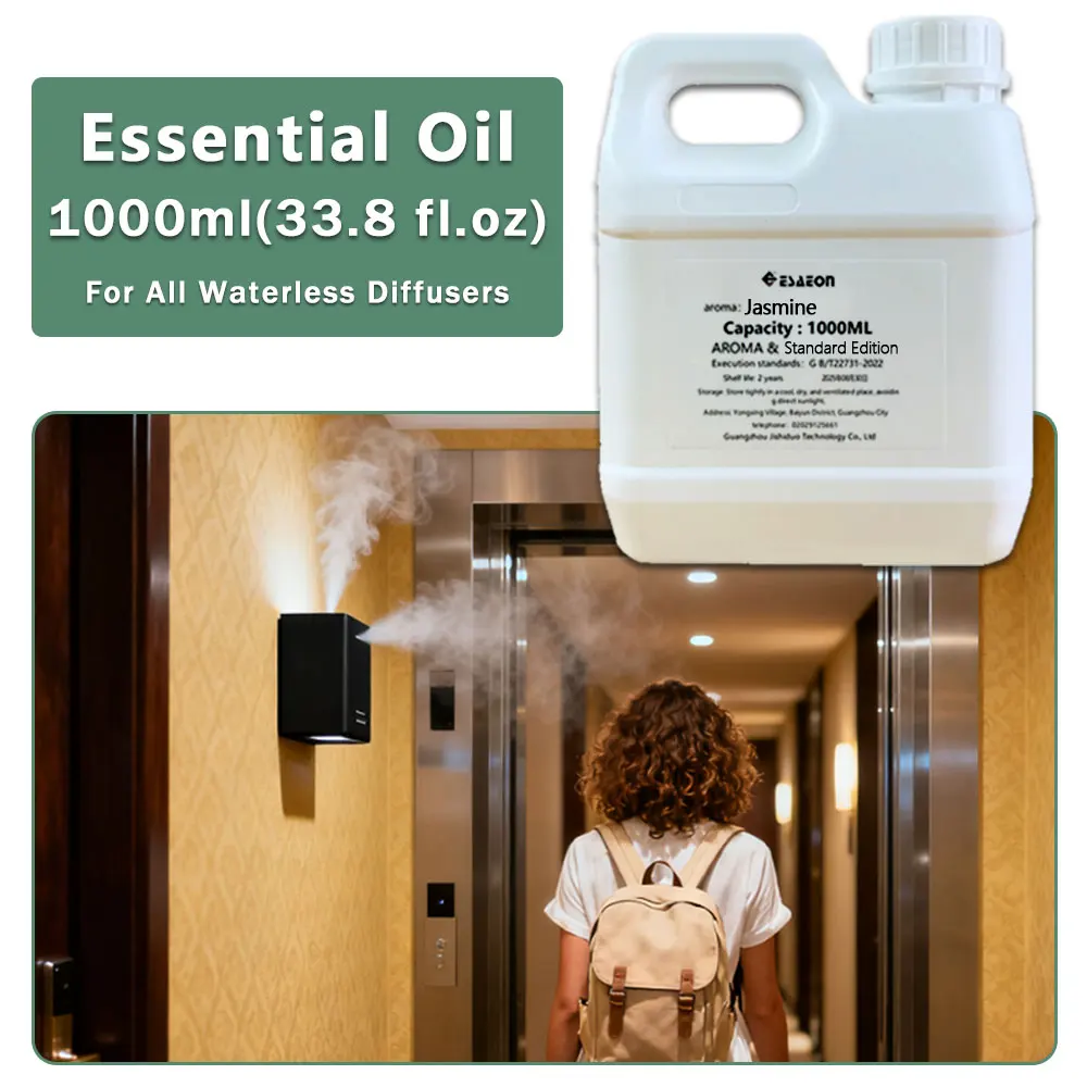 ESAEON Essential Oils - For Waterless Aromatherapy Machines, Hotel Aroma Diffuser Oil, Gardenia Jasmine - 1000ML (33.8 fl.oz)