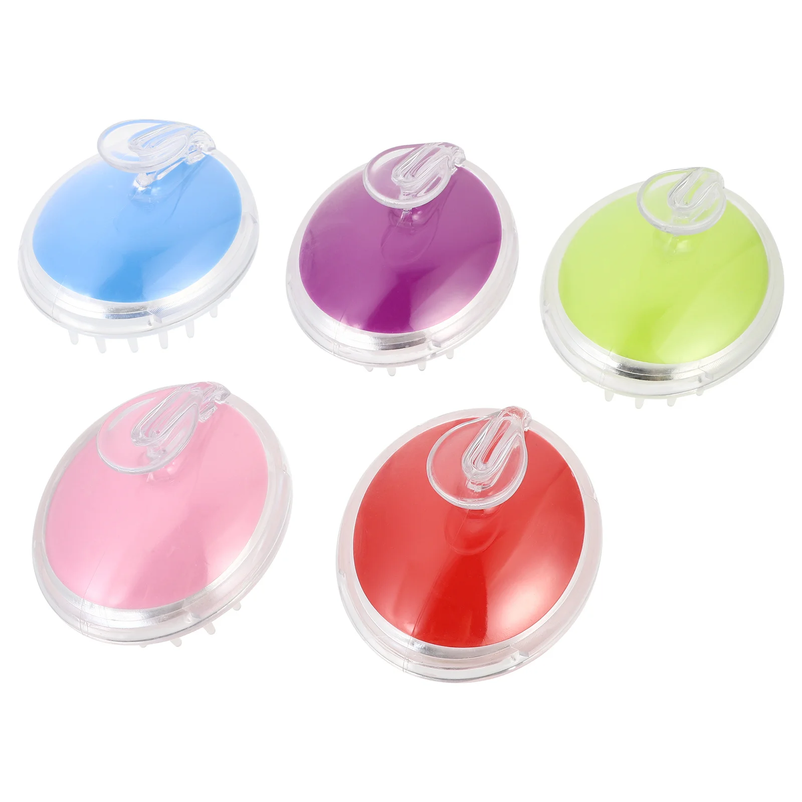 

5Pcs Scalp Massager Comb Silicone Hair Wash Tool Gentle Massage Clean Scalp Promotes Blood Circulation Durable Design