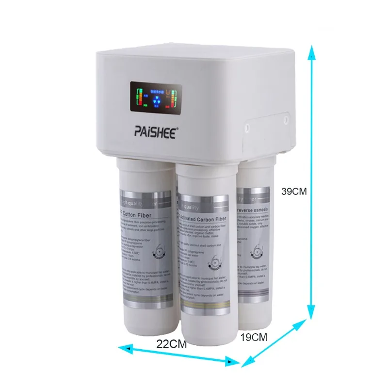 High Quality 200GPD Mini Compact Reverse Osmosis System Reverse Osmosis Purifier Quick Connection Household Outdoor Water Filter