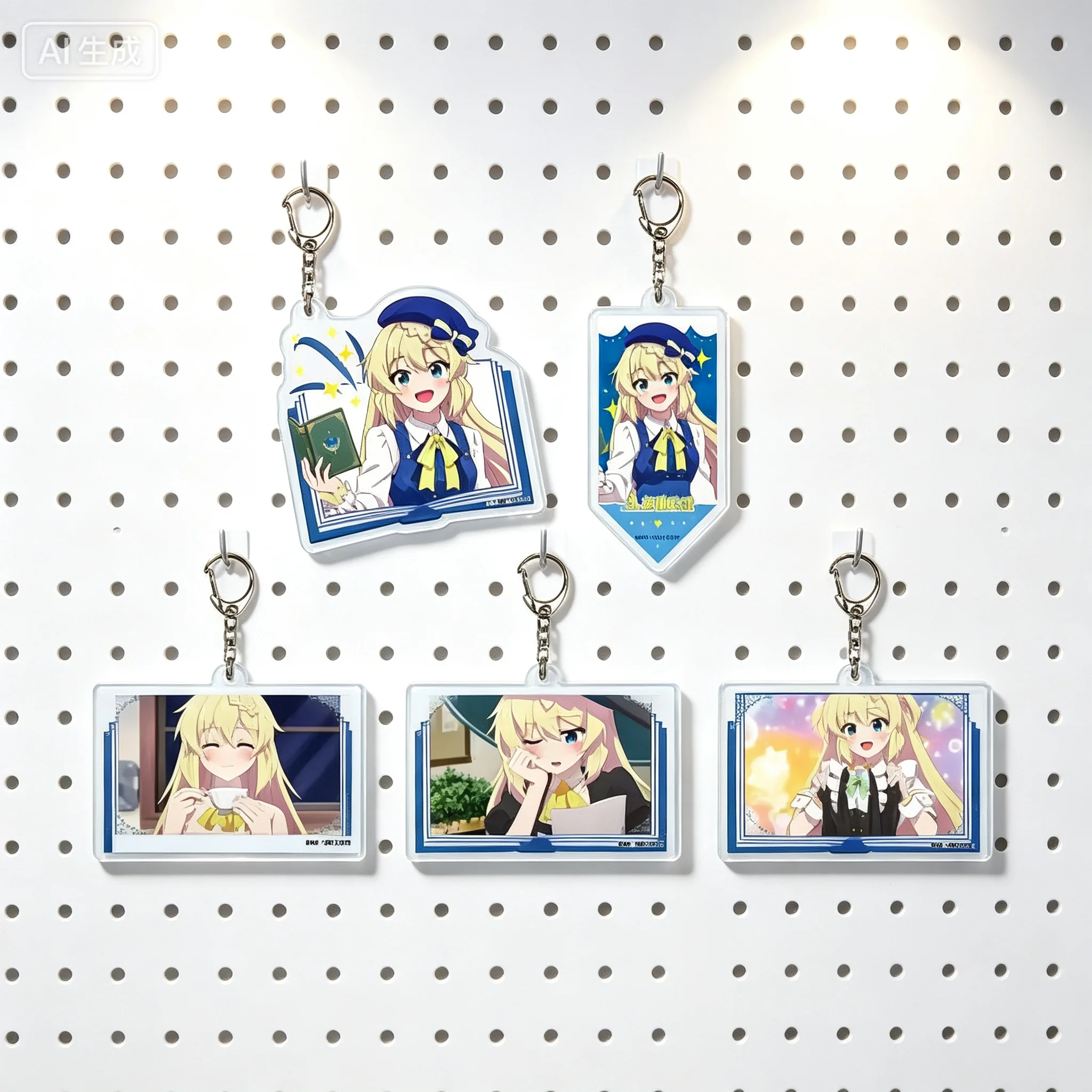 Anime I've Been Killing Slimes for 300 Years and Maxed Out My Level Azusa Aizawa Acrylic Pendant Keychains Bag Charm
