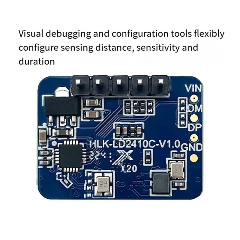 LD2410C 24G Radar Human Presence Sensor+CH340 Adapter FMCW Radar Millimeter Wave Motion Detection Module DC5V Easy To Use-A09I