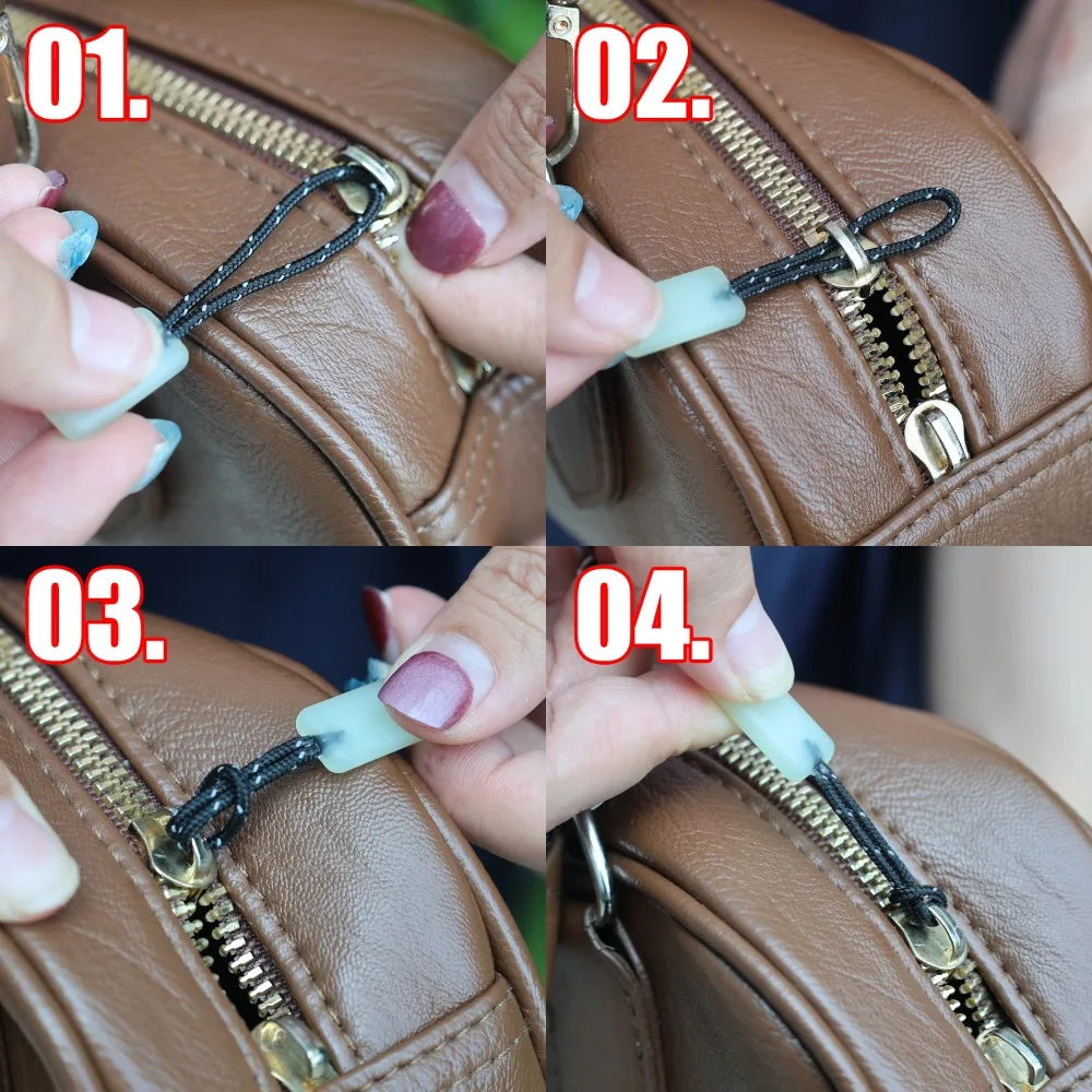 12-1 Stuks Lichtgevende Rits Pull Kit Markers Glow In The Dark Night Voor Jas Rugzakken Tent Ritsen outdoor Rugzak Handtas