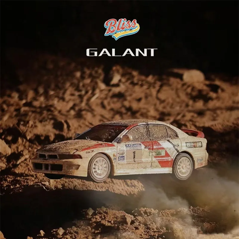 

MK Miniatures x Bliss Mold 1:64 Galant VR4 White Rally Mk8 Alloy Vehicle Collectible Car Model