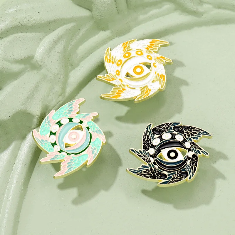 Seraphim Pure Angel Enamel Pins The Spirit of Love and Imagination Wings Brooches Lapel Badges Inspiration Jewelry Gifts