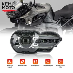 For BMW K1200R 2005-2009 For BMW K1300R 2010-2013 Complete LED Projector Headlight Assembly Motorcycle LED Headlights