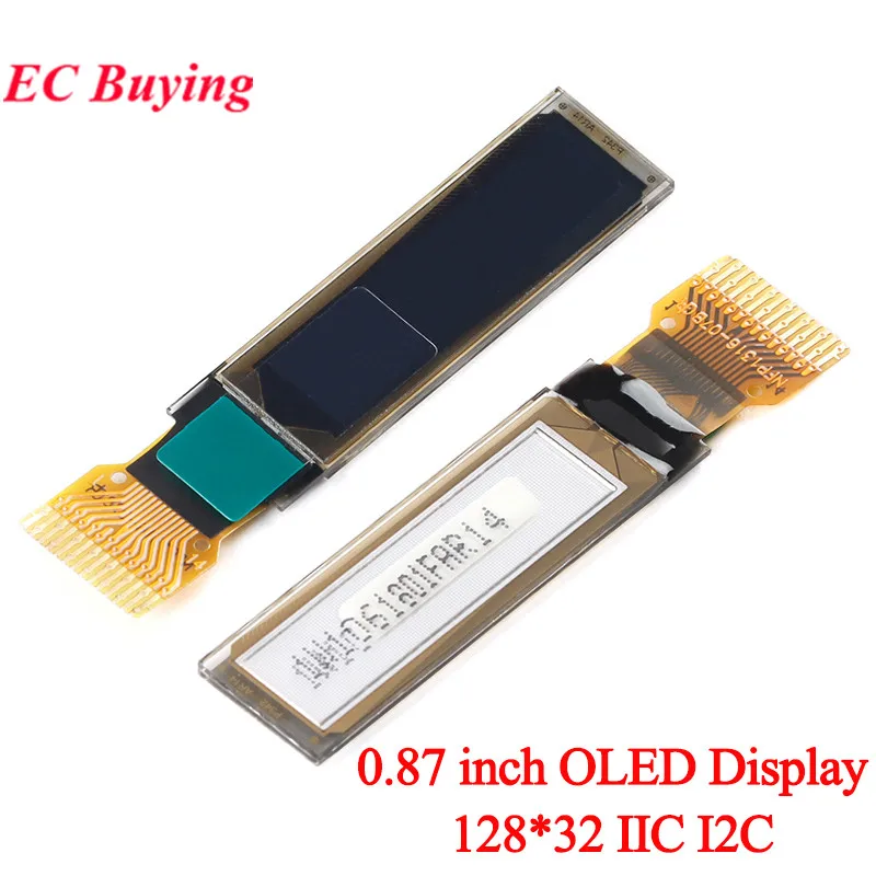 5PCS/Lot 0.87 inch OLED Display LCD Screen 128*32 12832 Dot Matrix 0.87