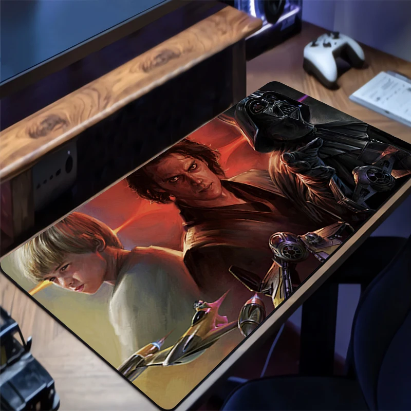 

Mouse Pad Gaming Mousepad Rubber Desk Mat Non-slip PC Laptop S-star W-wars Anakin Skywalker Gamer Desk Accessories Keyboard Pad