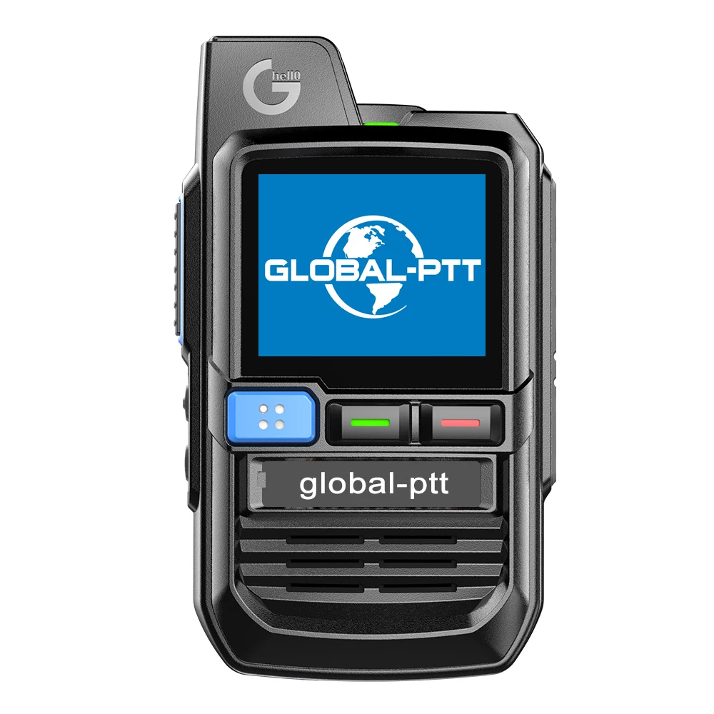 Global-PTT G0 Walkie Talkie Mini POC Radio Komutator EU/US Interkom Jaringan Publik Dua Arah Profesional Komersial Jarak Jauh