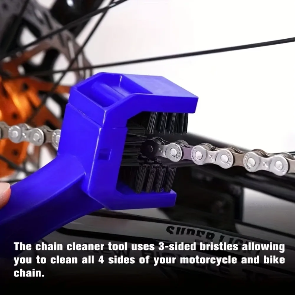 Portable Chain Cleaner Motorcycle Bike Chain Clean Brush Bicycle Cleaning Tools Chain Cleaner Maintenance Tool