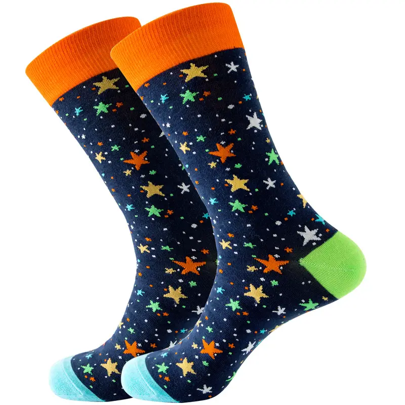 1 Pair New Happy Mens Socks Women Novelty Cartoon Sock Combed Cotton Funny Men's Big Size Crew Hip Hop Thick Long Socks - Image 4
