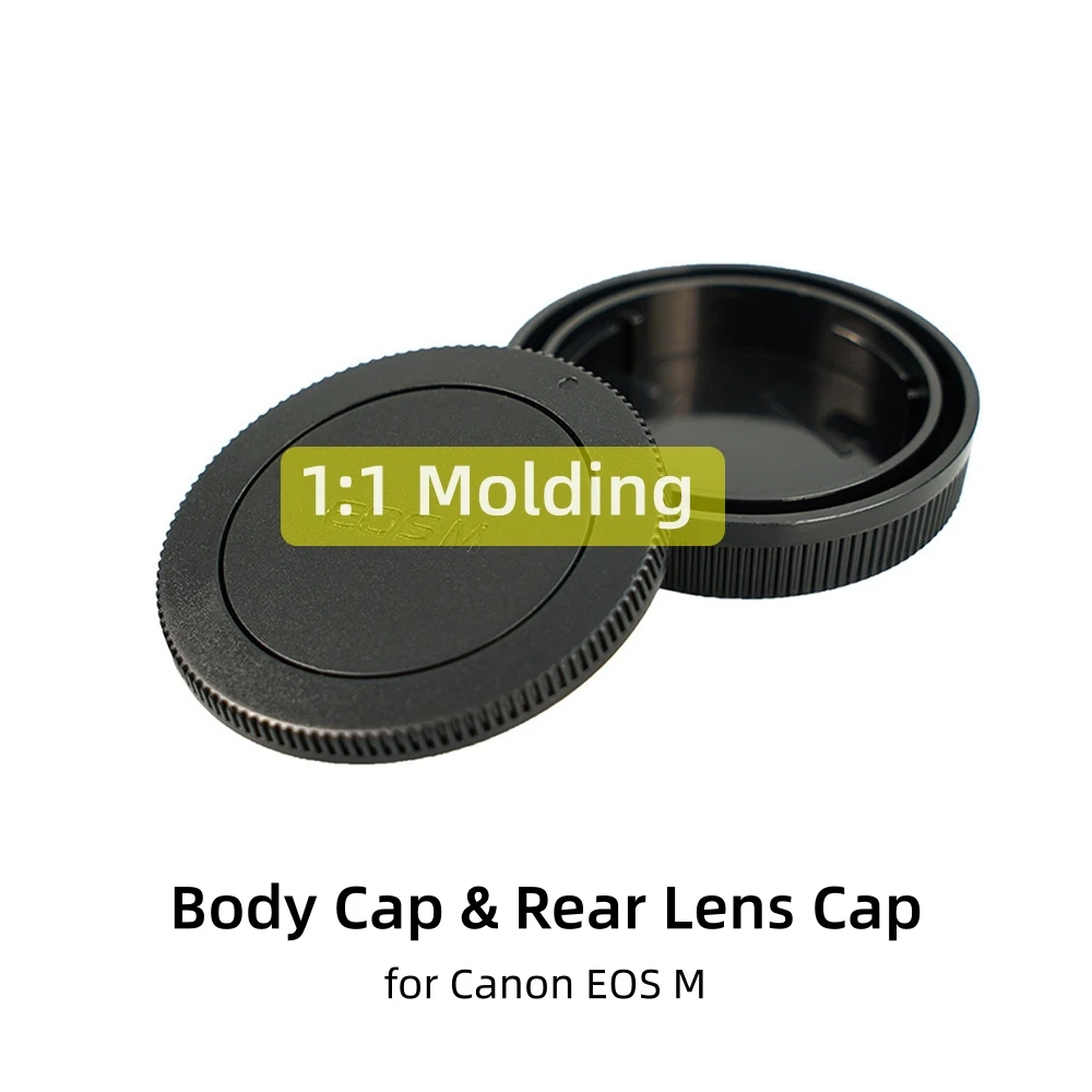 Tapa Protectora Trasera para Lente y Cuerpo de Cámara Canon EOS M M2 M3 M5 M6 M6II M10 M50 M50II M100 M200 M, Accesorios para Montura M