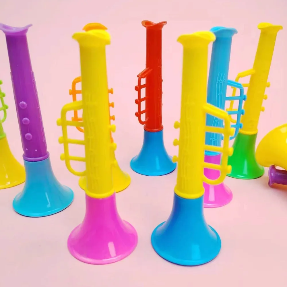 10-30PC Double Section Trumpet Musical Instruments Kids Birthday Baby Shower Carnival Party Favors Easter Gift Bag Pinata Filler