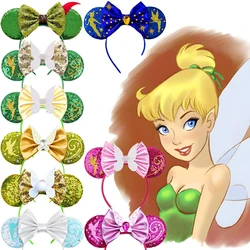 Disney Tinker Bell Ear Headband for Adults Mickey Mouse Ears Hairbands Baby Girls Headwear Women Bow Hair Accessories Kids Gifts