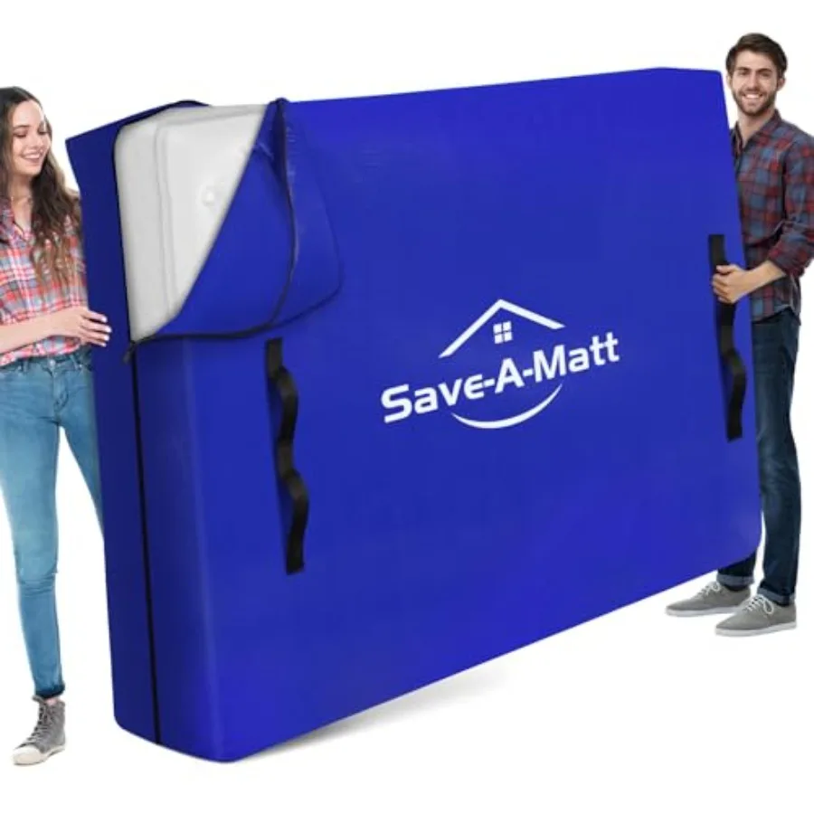 

Mattress Bags for Moving - Extra Thick and Durable Queen Mattress Cover for Moving - Reusable Waterproof Tarp Mattress Protecto