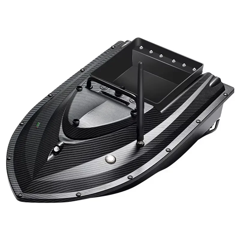 TRY&V New 12V High-Speed Big Cat Fishing Bait-Dispensing Boat with Cruise-Control ABS Material GPS Remote Control 1.5kg