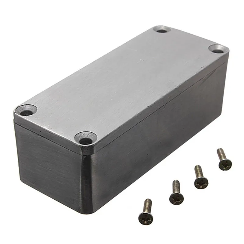 Caja de aluminio para efectos de guitarra, carcasa de Pedal, estilo 1590, serie 1590A, 1590B, 1590BB, 1590XX, 1590DD, gran oferta