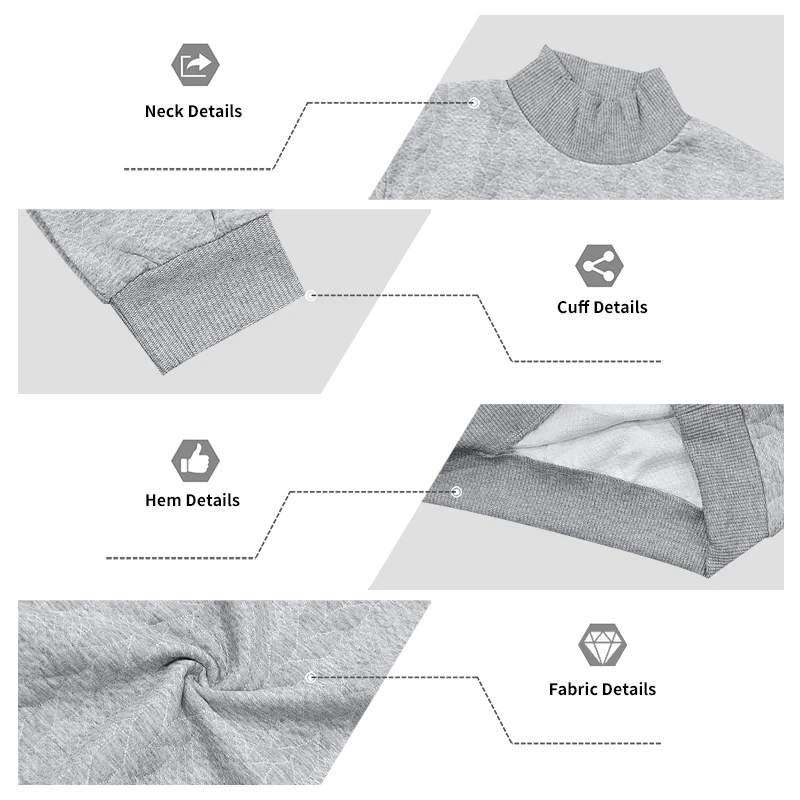 Men's Fleece-Lined Warm High-Neck Two-Piece Set Knit Sweater Casual Jogger Pants Winter Leisure Sports Set view 4