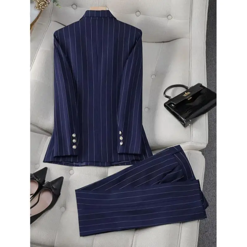 

Blue Striped Men's Casual Sportswear Set Women's Sle New Cross-Border ort Sve T-irt And orts Fitn Outfit